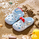 Cheerful Mario Children's Croc Shoes Baby Slippers Summer Girls Princess Children Infants Breathable Soft Sole Indoor Baotou Sandals