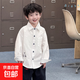 BI8BO 2029 Spring New Korean Style Slim Children's Embroidered Contrast Shirt 36095 White 140