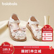 Balabala children's shoes children's sandals girls' shoes 2025 summer princess shoes literary national style flat shoes 208225141012