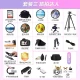 Canon Canon 200d 2nd generation 2nd generation entry-level SLR camera vlog portable home mini SLR digital camera white 200DII EF-S18-55 set package two [64G card sun order free spare battery set]