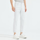 LiLang Light Fashion Men's Clothing Shopping Mall Same Style Jeans Men's Pure White Stretch Easy-Care Lightweight Breathable Nine-Point Pants White (01) 28 (160/72A)