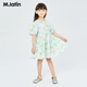 M.Latin baby doll dress M.Latin children's clothing for girls and boys 2023 summer new style puff sleeves and earrings dress