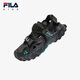 FILA Children's Shoes Children's Sandals Summer Comfortable Casual Shoes for Boys and Adults Black/Castle Gray-BD 33 Inner Length 20.5cm