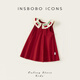 INSBOBO Girls Skirt 2026 Summer New Children's Dress Baby Good-looking Clothes Birthday Princess Dress Red 80