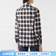 Burberry (BURBERRY) long-sleeved plaid shirt women's black gray pink black gray pink one size 04