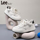 Lee children's shoes, spring children's white shoes, versatile casual shoes, girls' sneakers, boys' moral training running shoes, beige 26, recommended foot length 165mm