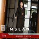 MSLAN/Shopping Mall Same Style 2025 Winter New Soft Skin Friendly Fashion Simple Circle Knitted Two-piece Set MHDN096 Chocolate Brown L
