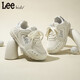 Lee children's shoes spring new children's running shoes girls fashion casual moral training shoes non-slip sports shoes for boys beige 26 recommended foot length 163mm