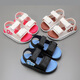 Children's and Girls' Sandals Internet Celebrities Sports, Leisure and Fashion Summer Boys and Baby Anti-Slip Korean Style Middle and Large Children's Beach Shoes Rose Red 33 Inner Length 20.5cm
