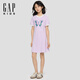 GAP Girls 2026 primavera nueva diversión Flip lentejuelas vestido de manga corta vestido de camiseta para niños 861444