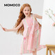 Mami Maca (MOMOCO) Girls Summer Dress Children's Skirt Sweet Fashion Sleeveless Cotton Dress Color 130