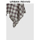 UR2026 Spring New Children's Clothing Girls Urban Plaid Splicing Super Loose Cotton Skirt UGU560006 Pink Gray Plaid 110