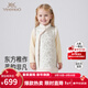 YEEHOO haute couture series children's one-piece skirt to keep warm and cold-proof in winter, cute women's woven vest skirt new style, Yunsi white 120 CM