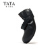 TATA Dream Series Girls Princess Shoes 2026 Spring New Black Small Leather Shoes Soft Sole British Style Performance Shoes TT6137 Black 27
