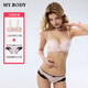 Mybody bra set, shopping mall same style lace underwear for women with small breasts, push up and look bigger, sexy underwear bra ddzx Xuelanxu set, French bra + lace underwear 70A