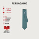 Ferragamo men's green tie 0784712 gift for boyfriend