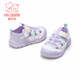 Fuluomi girls toddler shoes summer new fashion casual sports shoes children's non-slip breathable toe-cap sandals beige 30