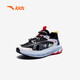 Anta Children's Sandals Baotou Frame Beach Shoes 2026 Summer New Mountaineering Outdoor Student Sports Shoes River Tracing Shoes Black/Anta White-1 31
