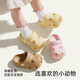 SEVEN ONLY OLINE Cute Kitten Children's Croc Shoes Boys and Girls Summer Outerwear Anti-Slip 1-3 Years Old 2 Baby Slippers Beach Sandals Little Yellow Cat 13 cm Inner Length Foot Length 12.5-13cm Wear
