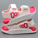 Children's and Girls' Sandals Internet Celebrities Sports, Leisure and Fashion Summer Boys and Baby Anti-Slip Korean Style Middle and Large Children's Beach Shoes Rose Red 33 Inner Length 20.5cm