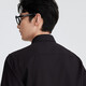 Jiumuwang Shopping Mall Same Style Shirt Men's 26 Spring and Summer New Refreshing and Cool Classic Versatile Top Slim Version + Jet Black + FS2620922 38 (165/84A)