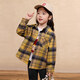 LUSON Children's Clothing Baby Plaid Shirt Women's Long Sleeve 2026 Spring New Style Girls Casual Shirt with Jacket Pink Plaid 80
