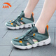 ANTA children's sports sandals for boys 2026 summer new outdoor anti-slip soft sole breathable toe-cap beach shoes sage green/fisheye green 37