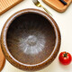 Fantasy old-fashioned household thickening bowl large grinder, traditional Chinese medicine pepper and garlic special beating bowl with wooden stick, one beating bowl stick