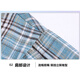 Snoopy (SNOOPY) short-sleeved shirt men's summer plaid shirt trendy lapel Japanese all-match casual jacket navy blue XL