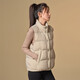 Tambor Down Jacket Vest Women's Stand Collar Loose Short Style Down Vest Jacket TD336006 Milk Tea Brown 160