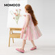 Mami Maca (MOMOCO) Girls Summer Dress Children's Skirt Sweet Fashion Sleeveless Cotton Dress Color 130
