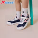 Xtep children's girls' shoes 2026 new spring Velcro dense mesh breathable sports non-slip casual running shoes Hanyu white/classic white dense mesh breathable 33