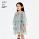 Jnby by JNBY New Jiangnan Buyi children's short-sleeved dress A-type loose raglan sleeves 26 spring girls 1Q2G10700 088/grey green 100 cm