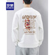 ROMON 2026 new round neck sweatshirt men's national fashion lion dance hooded top autumn and winter spring and autumn style lion dance Hong Kong fashion brand black - - round * collar - lucky lion regular M 90-120Jin Jin is equal to 0.5 kg