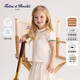 TARTINE ET CHOCOLAT French Chocolate Children's Clothing 26 Spring and Summer New Girls' Knitted Lapel T-Shirt Ivory White 110/4A One Size