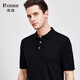 Loz 100% worsted sheep wool 2026 new summer short-sleeved wool T-shirt skin-friendly and soft casual sweater