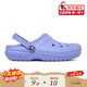 Crocs winter cotton slippers warm and comfortable children's clogs non-slip wear-resistant boys and girls shoes 207010_5PY crystal purple 34-35 (217mm)