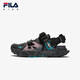FILA Children's Shoes Children's Sandals Summer Comfortable Casual Shoes for Boys and Adults Black/Castle Gray-BD 33 Inner Length 20.5cm