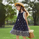 ASK JUNIOR children's skirt 26 summer small flying sleeves travel holiday dress for big children lace princess dress girls dress