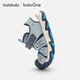 Bala Bala One children's shoes children's sandals boys' sports shoes 2026 Xia Xin outdoor toe-toe shoes blue tone 00388 28 (foot length 16.8-17.2/inner length 18.3)