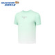 Skechers 2026 spring boys' comfortable sports and leisure knitted short-sleeved T-shirt P225B008 light plaid aqua white background gradient/059Z 120