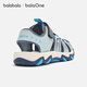 Bala Bala One children's shoes children's sandals boys' sports shoes 2026 Xia Xin outdoor toe-toe shoes blue tone 00388 28 (foot length 16.8-17.2/inner length 18.3)