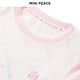 MiniPeace children's clothing sports style children's skirt summer girl's dress white 150cm