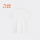 Anta children's T-shirt for boys and girls, easy to wash T2026 summer new product, cool, quick-drying, breathable, simple and versatile, short T running T, pure white-1 165