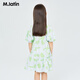 M.Latin baby doll dress M.Latin children's clothing for girls and boys 2023 summer new style puff sleeves and earrings dress