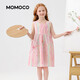 Mami Maca (MOMOCO) Girls Summer Dress Children's Skirt Sweet Fashion Sleeveless Cotton Dress Color 130