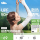 Beneunder sun protection ice sleeves for women ice silk sun protection sleeves for women driving sun protection arms blue soot AS013