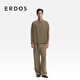 ERDOS Men's Mulberry Silk Blended Shirt 26th Spring New Slightly Loose and Comfortable Daily Casual Shirt Warm Sand Color M 170/92A