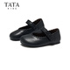 TATA Dream Series Girls Princess Shoes 2026 Spring New Black Small Leather Shoes Soft Sole British Style Performance Shoes TT6137 Black 27