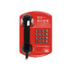 Red 110 alarm 119 fire 120 emergency wall-mounted metal shell anti-violence public phone 4G wireless (not)